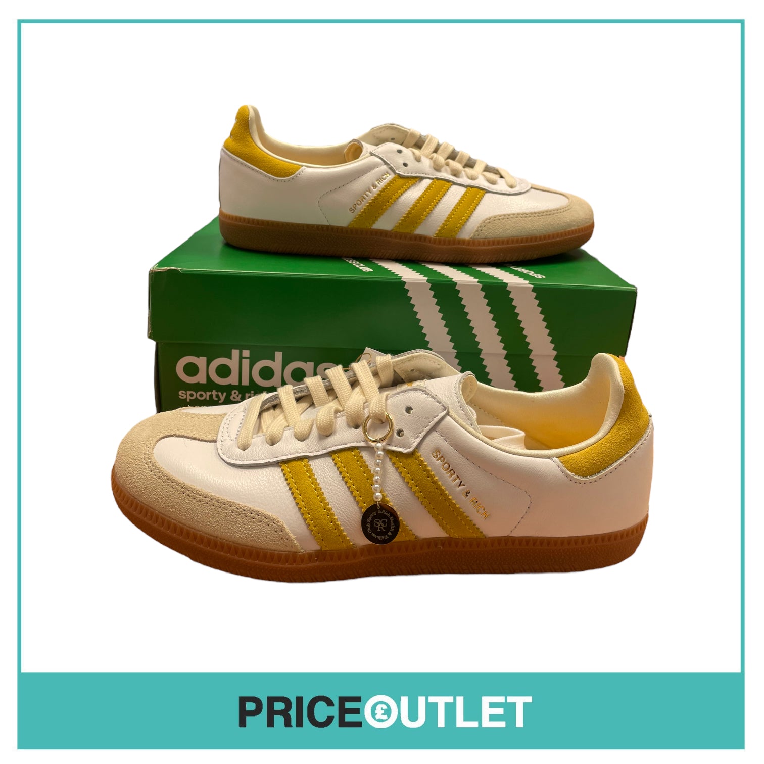 Adidas X Sporty & Rich Samba OG - White/Gold