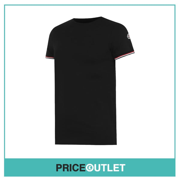 Moncler - Black Tri Trim T-Shirt - Size XXL - BRAND NEW WITH TAGS