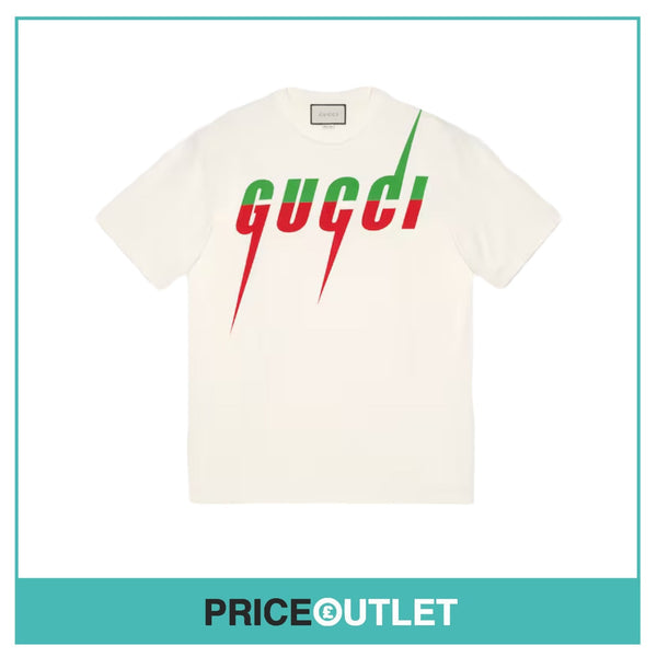 Gucci T-shirt W/ Blade Print (Green / Red) - Size L - BRAND NEW WITH TAGS