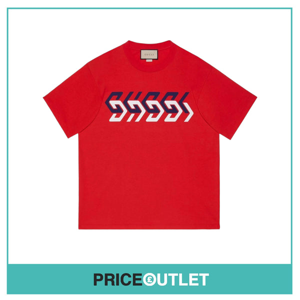 Gucci - Red Mirror Print T-Shirt - Size S - BRAND NEW WITH TAGS
