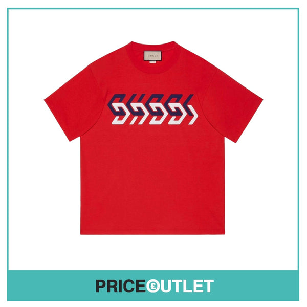Gucci - Red Mirror Print T-Shirt - Size XXL - BRAND NEW WITH TAGS