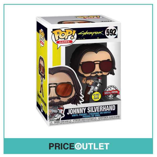 Funko - Johnny Silverhand #592 (Glows in the Dark) Cyberpunk 2077 - Special Edition-  BRAND NEW IN A FREE POP PROTECTOR