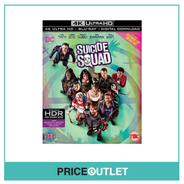 Suicide Squad - 4K Ultra HD - BLU-RAY - BRAND NEW SEALED W/ SLEEVE
