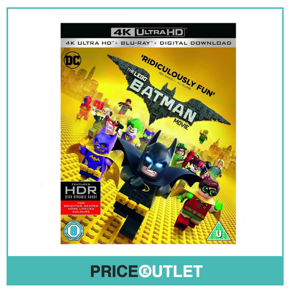 The Lego Batman Movie - 4K UHD - Blu-Ray - Brand New Sealed With Sleeve