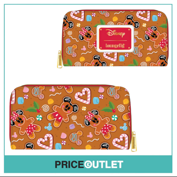 Loungefly - Disney - Gingerbread AOP Zip Around Wallet