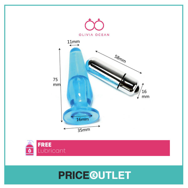 Vibrating Butt Plug Sex Toy including FREE BATTERIES
