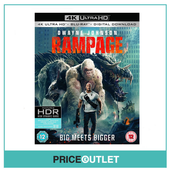 Rampage - 4K UHD - Blu-Ray - Brand New Sealed