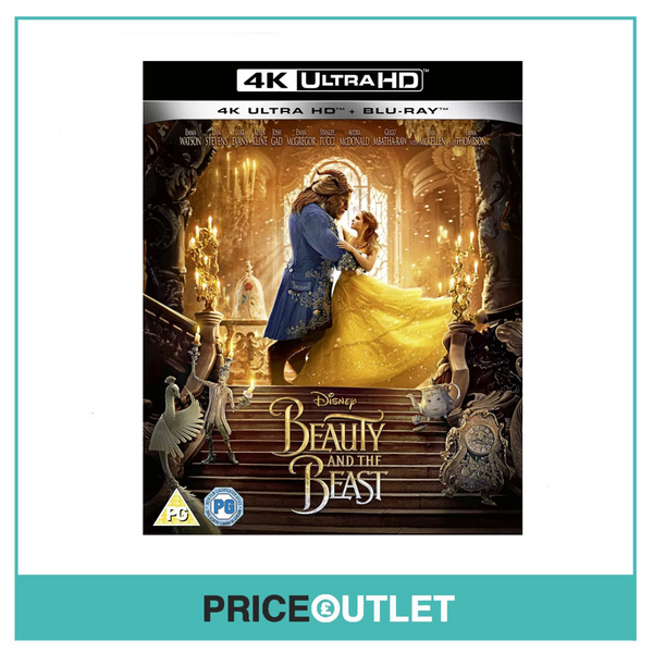 Beauty And The Beast - 4K UHD - Blu-Ray - Brand New Sealed With Sleeve