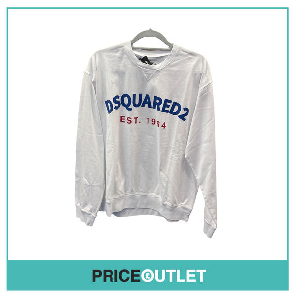 Dsquared2 - Logo Sweatshirt - White - BRAND NEW WITH TAGS