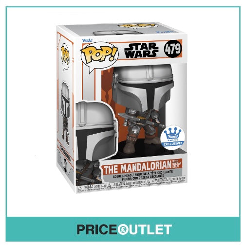 The Mandalorian With Beskar Staff #479 Funko Pop! Star Wars - Funko Exclusive - BRAND NEW WITH FREE PROTECTOR