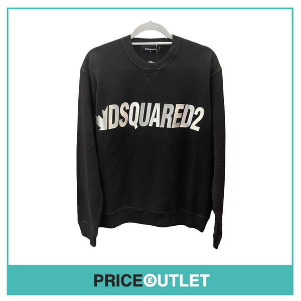 Dsquared2 - Metal Leaf Sweatshirt - Black - BRAND NEW WITH TAGS