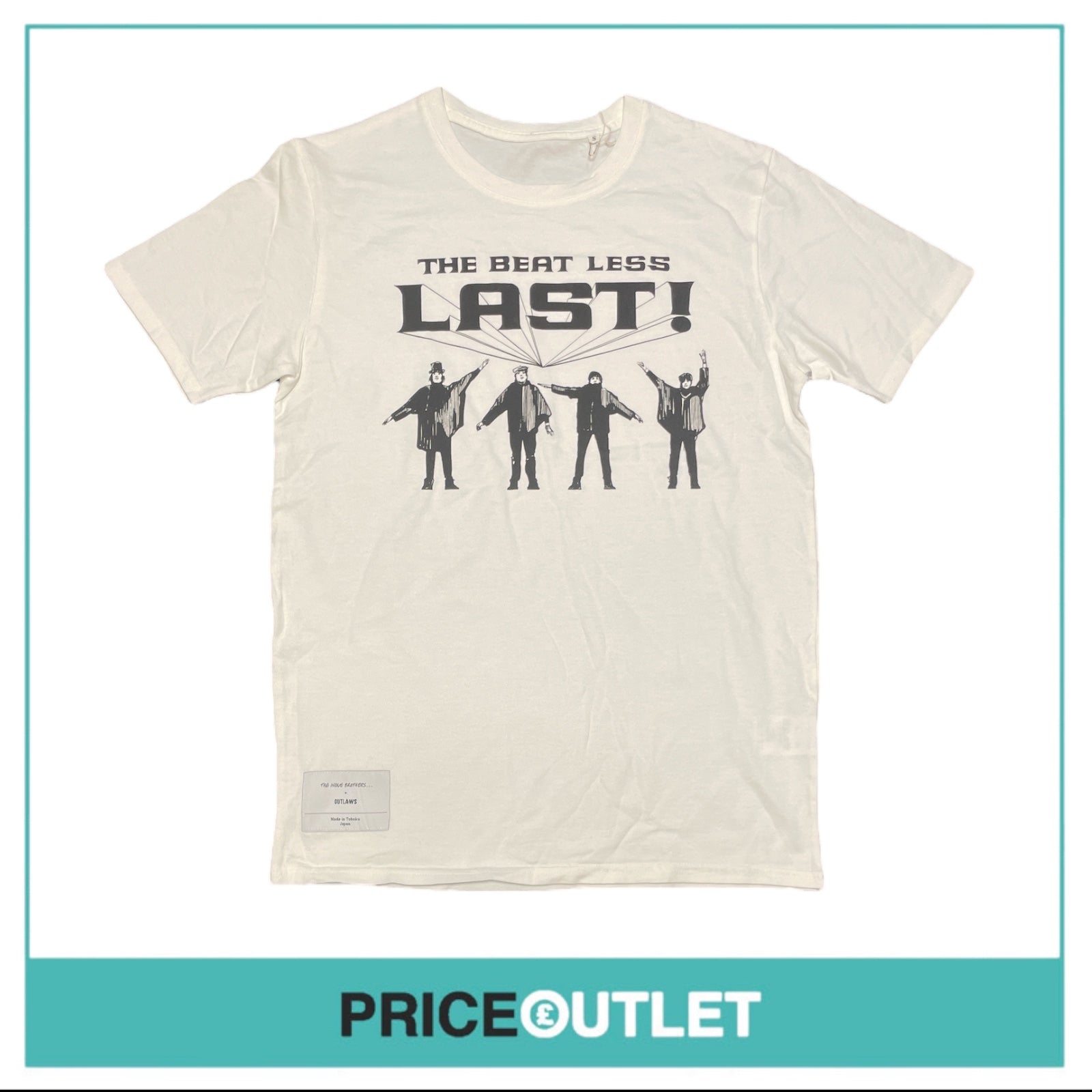 Inoue Brothers - The Beat Less White T-Shirt - Size S - BRAND NEW WITH TAGS