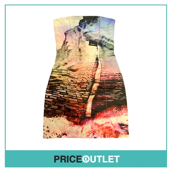 Mary Katrantzou - Printed Strapless Corset Dress - Size 10 - BRAND NEW WITH TAGS