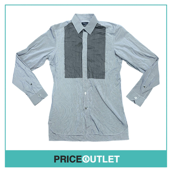 Lanvin - Mens Blue Check Shirt - Size 37 - BRAND NEW WITH TAGS