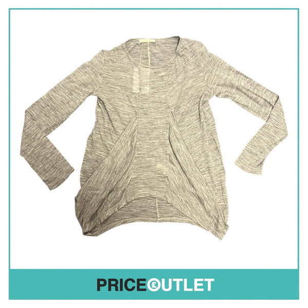 Commuun - Grey Long Sleeve Top - Size 38 - BRAND NEW WITH TAGS