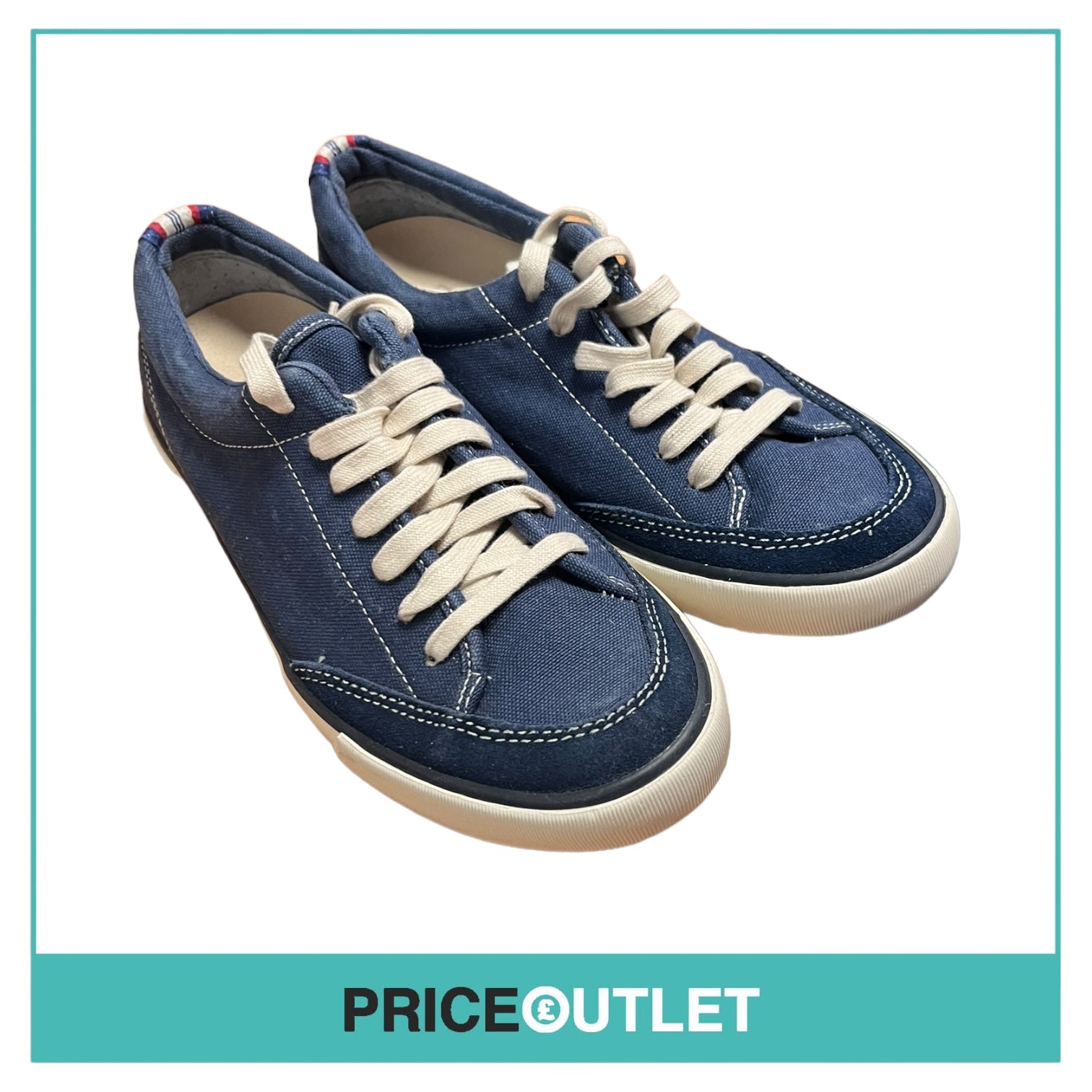 Seavees - Womens Blue Canvas Suede Trainers - Size 7.5 - BRAND NEW