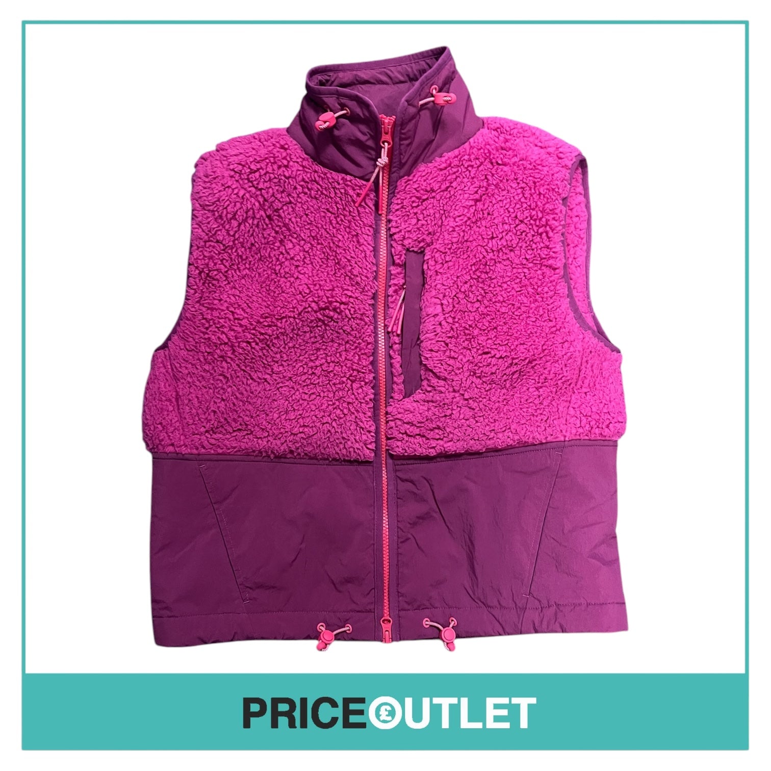 Sweaty Betty - Magenta Fleece Gilet - Size XS - BRAND NEW