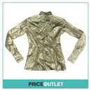 Daphne Guinness - Gold Shirt with Pearl Buttons - Size 10 - BRAND NEW WITH TAGS