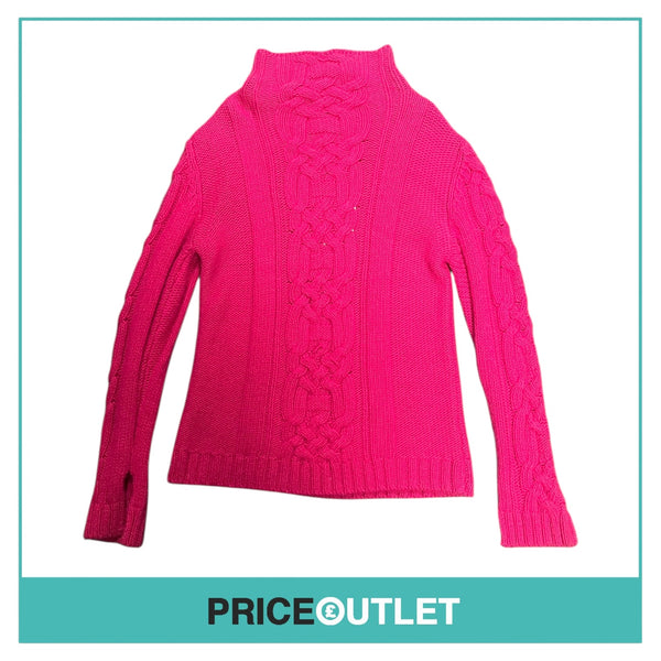 Lutz - Pink Cable Knit Jumper - Size 42 - BRAND NEW WITH TAGS