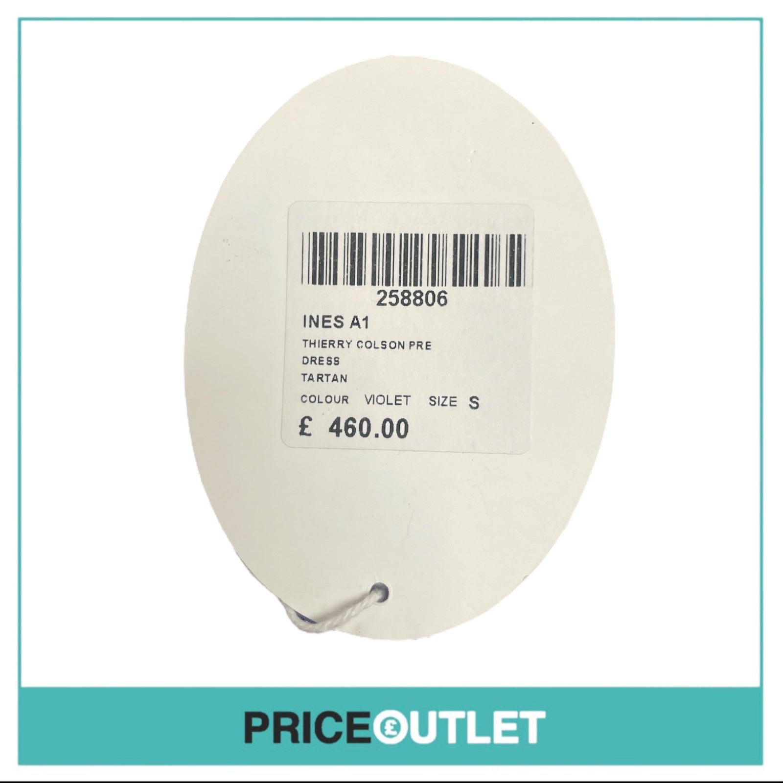 Thierry Colson - Purple Tartan Dress - Size S - BRAND NEW WITH TAGS