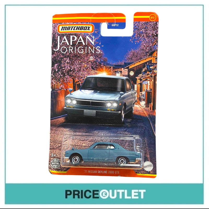 Matchbox Japan Origins - '71 Nissan Skyline 2000 GTX (Blue) - Damaged Box