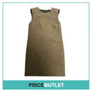 Giambattista Valli - Grey Dress with Embellished Padded Shoulders - Size S - BRAND NEW WITH TAGS