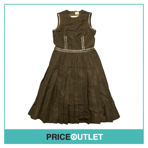 Comme des Garçons Noir Kei Ninomiya - Black Dress with Pleated Skirt - Size S - BRAND NEW WITH TAGS