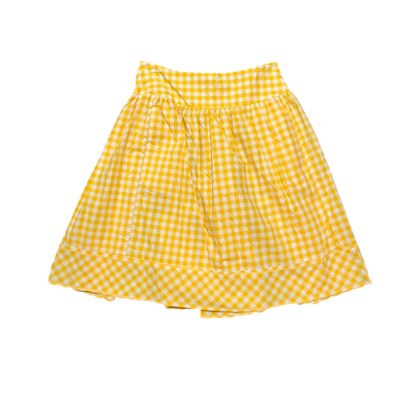 Thierry Colson - Yellow Gingham Skirt - Size S - BRAND NEW WITH TAGS