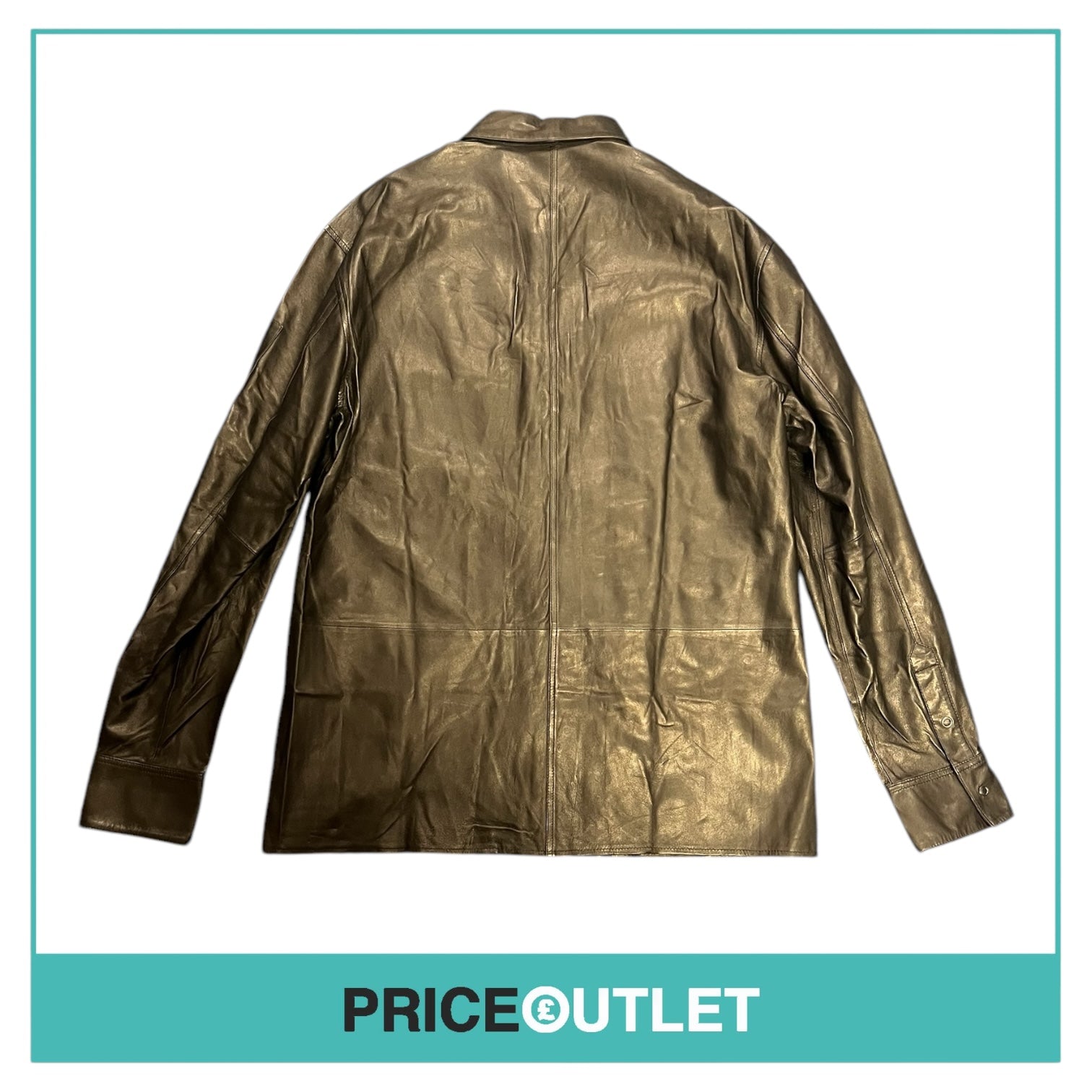 BLK DNM - Black Leather Shirt - Size M - BRAND NEW