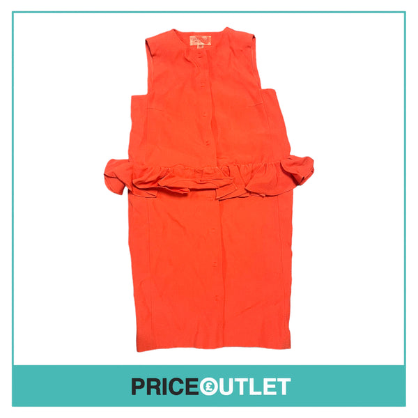 Giambattista Valli - Red Dress with Ruffle Waist - Size 40 - BRAND NEW WITH TAGS