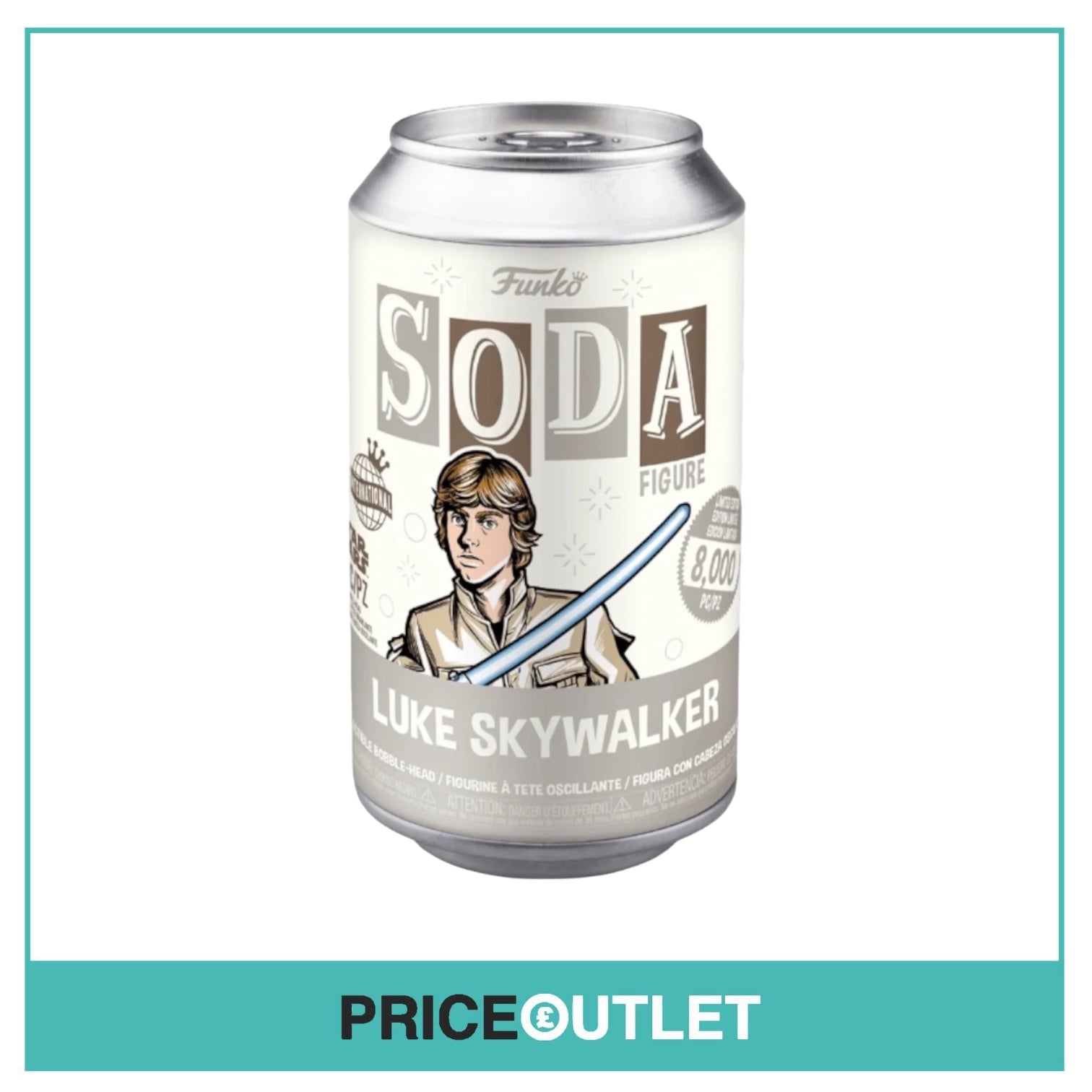 Luke Skywalker - Funko Soda Vinyl Figure! Chance Of Chase - Star Wars - International LE8000 Pcs - Brand New