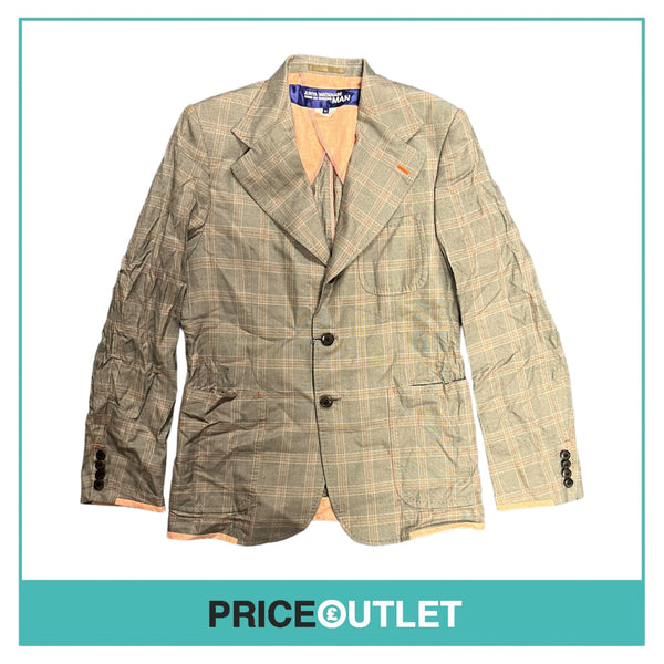 Comme des Garçons Junya Watanabe Man - Grey and Orange Check Blazer - Size M - BRAND NEW WITH TAGS