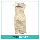 Giles - Silver Laser Cut Dress - Size 8 - BRAND NEW WITH TAGS