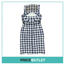 Christopher Kane - Navy and White Gingham Dress - Size 12 - BRAND NEW WITH TAGS