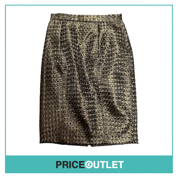 Comme des Garçons Noir Kei Ninomiya - Black Carbon Fibre Pencil Skirt - Size S - BRAND NEW WITH TAGS