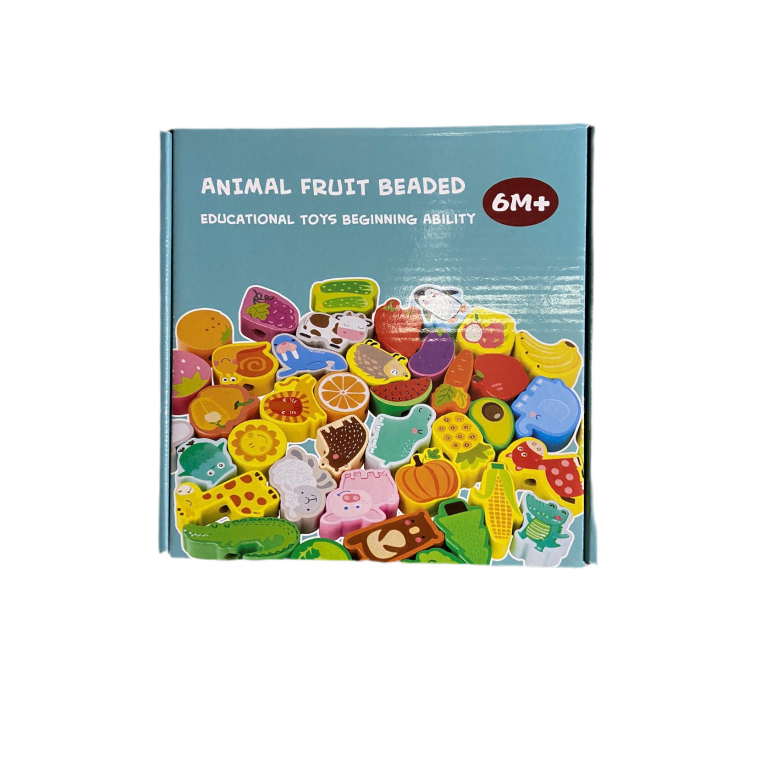 Animal fruit beaded educational toy beginning ability