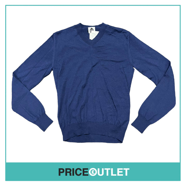 Dover Street Market - Mens Navy Knit V Neck Jumper - Size XS - BRAND NEW WITH TAGS