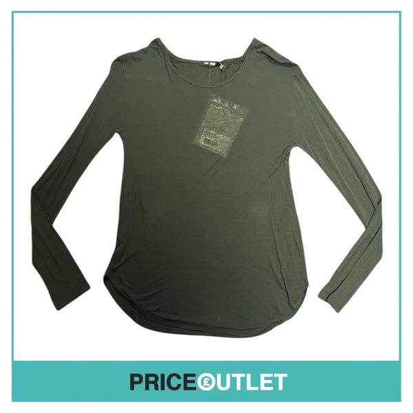BLK DNM - Emerald Blue Long Sleeve Top - Size XS - BRAND NEW WITH TAGS