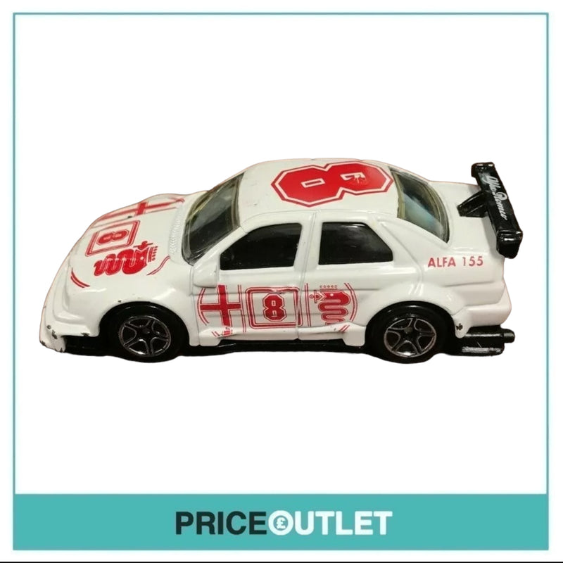 Matchbox - Motor Sports Alfa Romeo 155 (White) - Damaged Box