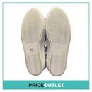 Joshua Sanders - Navy Satin Slip On Shoes with White Ruffles - Size 36 - BRAND NEW