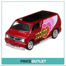 Hot Wheels Hooker Headers - Custom 77 Dodge Van (Red) - Damaged Box