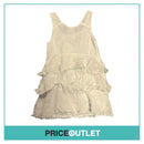 Thierry Colson - White Embroidered Dress - Size L - BRAND NEW WITH TAGS