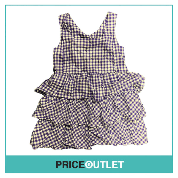Thierry Colson - Violet Gingham Dress - Size L - BRAND NEW WITH TAGS