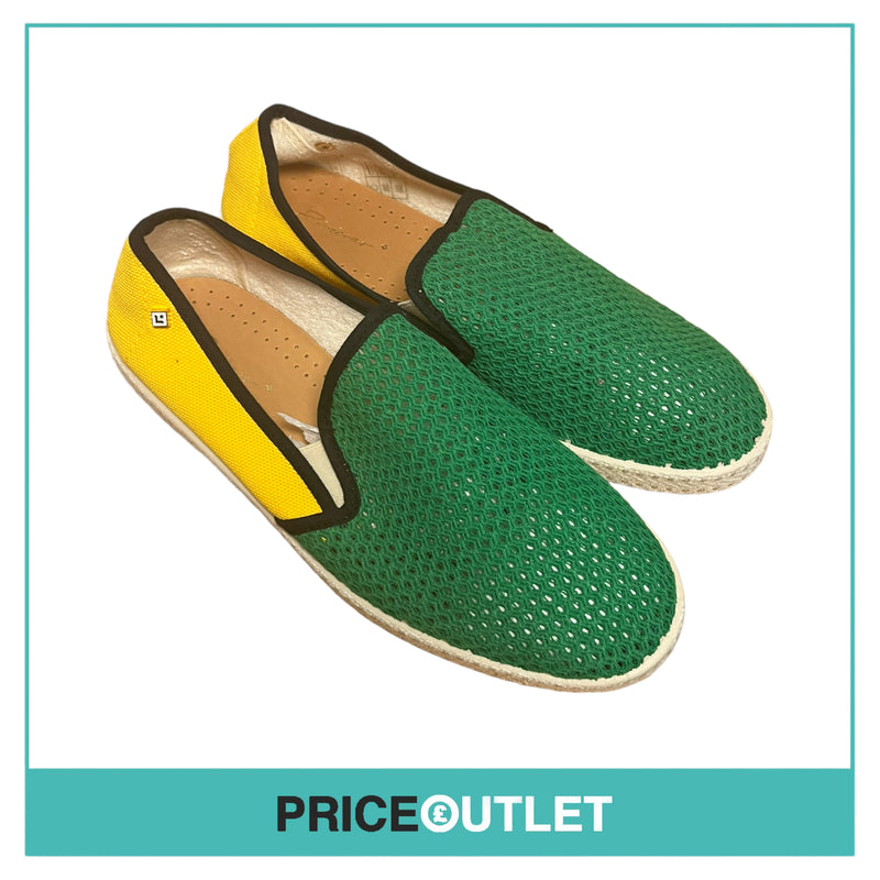 Rivieras - Mens Green and Yellow Slip On Shoes - Size 40 - BRAND NEW WITH TAGS