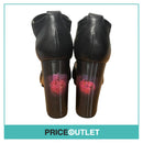 Christopher Kane - Black Heels with Pink Flower Holograph Heel - Size 37 - BRAND NEW WITH TAGS