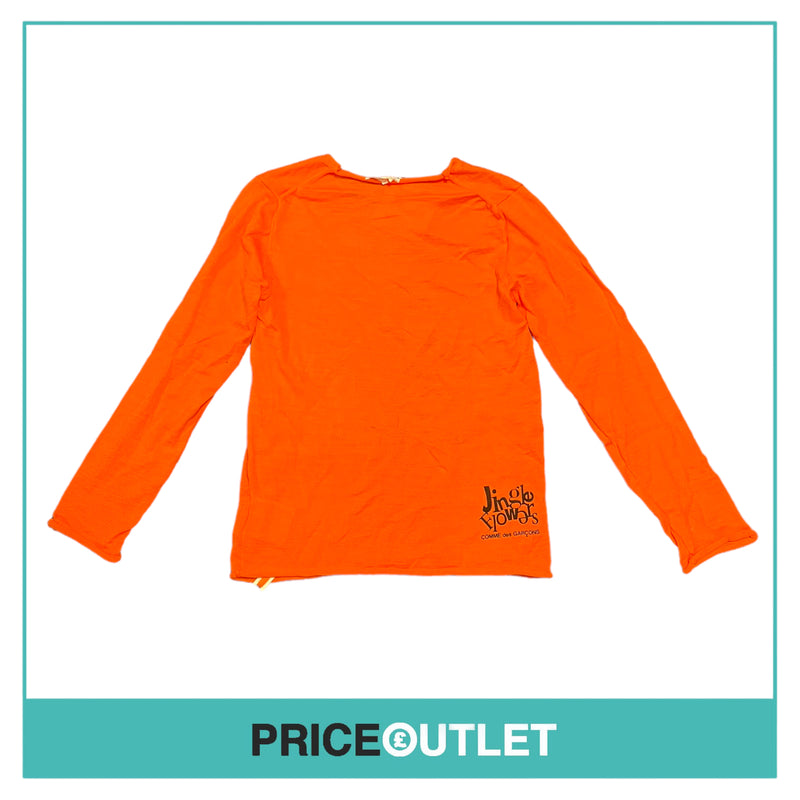 Comme des Garçons Jingle Flowers - Mens Orange Jumper - Size M - BRAND NEW WITH TAGS