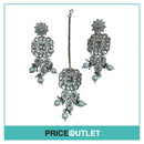 Dhiral's Creations - Silver Earrings, Choker and Headpiece Jewellery Set - BRAND NEW IN BAG