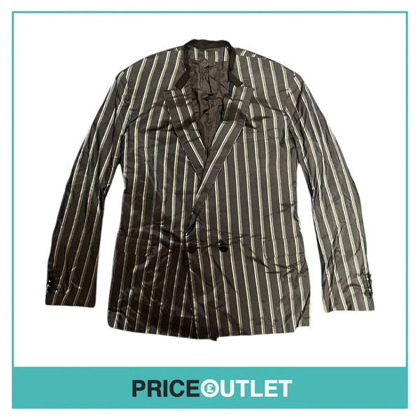 Lanvin - Mens Navy Striped Double Breasted Blazer - Size 50 - BRAND NEW WITH TAGS