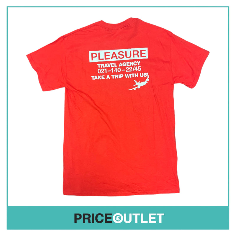Pleasure - Travel Agent Red T-Shirt - Size XL - BRAND NEW WITH TAGS