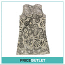 Zandra Rhodes - Floral Dress with Silver Sequins - Size S - BRAND NEW WITH TAGS